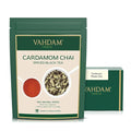 VAHDAM, Cardamom Chai Tea Loose Leaf (50 Cups,3.53 oz)  India's Traditional Cardamom Tea | Spiced Chai Tea | Brew Hot, Iced Or Chai Latte/Masala Chai | Whole Loose-Leaf, Vacuum Sealed