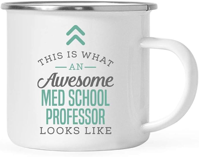 Andaz Press 11oz. Stainless Steel Campfire Coffee Mug Gift, This is What an Awesome Med School Professor Looks Like, 1-Pack, Birthday Gift Ideas Coworker Him Her, Includes Gift Box