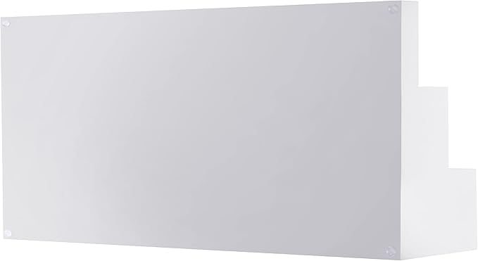CiaoHER Large Acrylic Wine Liquor Bottle Rack 3 Tier White Countertop Riser Display for Bar Coffee Leisure Station Retail Store Shop Grocery Collection Organizer Stand (24''-1pack)