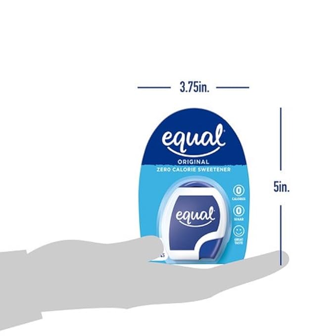 EQUAL 0 Calorie Sweetener Tablets, Aspartame and Acesulfame-K Sweetener, Sugar Substitute, Zero Calorie Sugar Substitute Tablets, Erythritol Free, 100 Ct (Pack of 6)