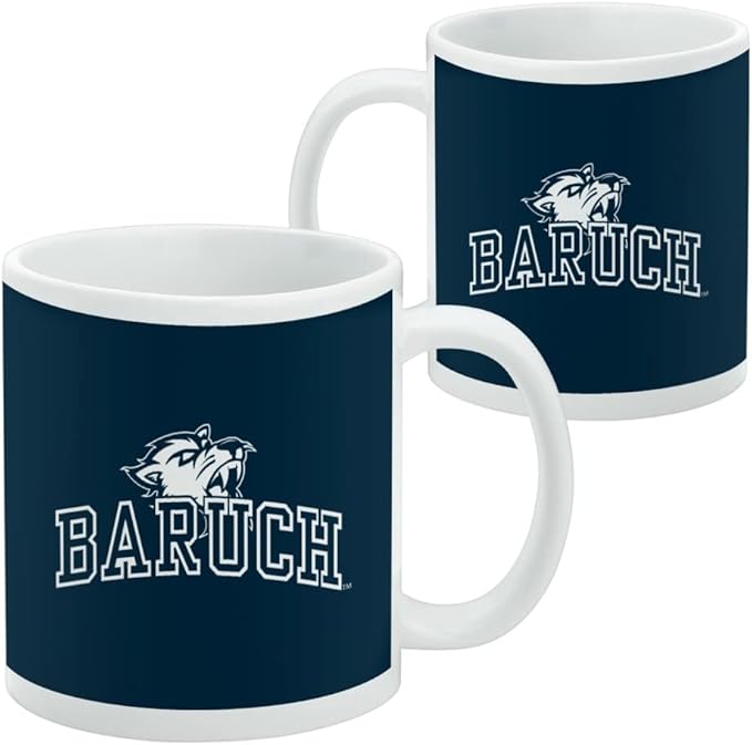 Baruch College Bearcats Logo Ceramic Coffee Mug, Novelty Gift Mugs for Coffee, Tea and Hot Drinks, 11oz, White