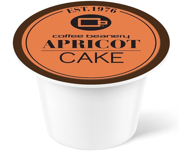 Apricot Cake Decaf Coffee Pods by Coffee Beanery | 96ct Bulk Flavored Decaf Coffee Pods Medium Roast Coffee