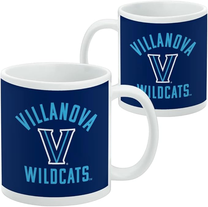 Villanova University Wildcats Ceramic Coffee Mug, Novelty Gift Mugs for Coffee, Tea and Hot Drinks, 11oz, White