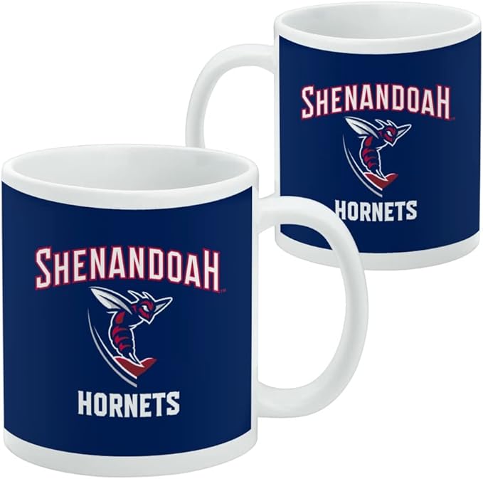 Shenandoah University Hornets Logo Ceramic Coffee Mug, Novelty Gift Mugs for Coffee, Tea and Hot Drinks, 11oz, White