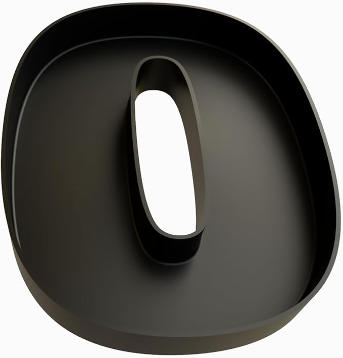 Hard Plastic Reusable Fillable Letters Numbers Serving Trays for Party Decoration (0, Black)