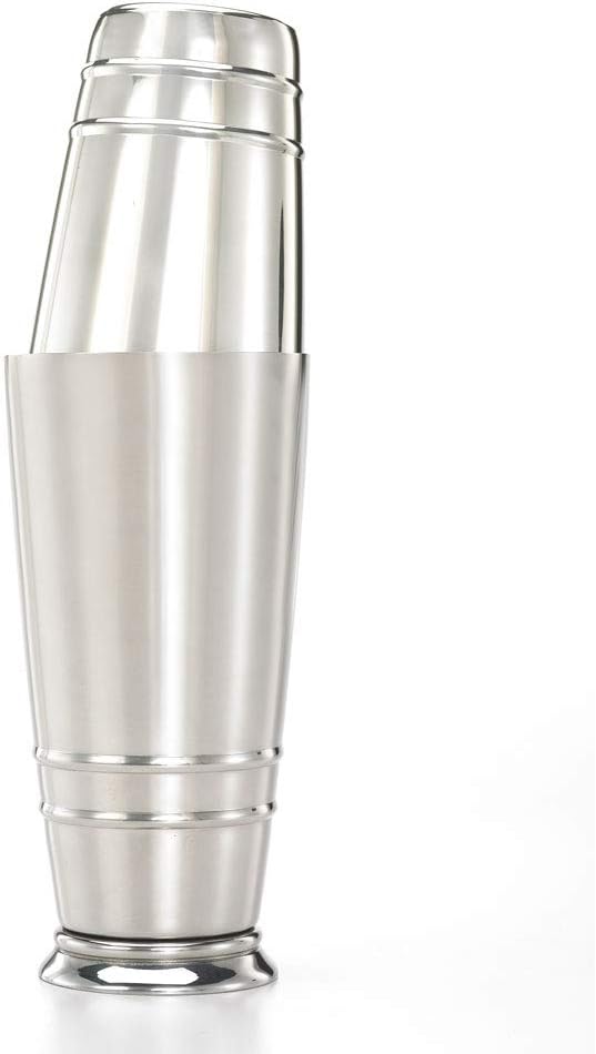 Barfly Cocktail Tin, Set (18 oz and 28 oz), Stainless Steel w/embossed ribs