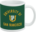University of San Francisco Dons Logo Ceramic Coffee Mug, Novelty Gift Mugs for Coffee, Tea and Hot Drinks, 11oz, White