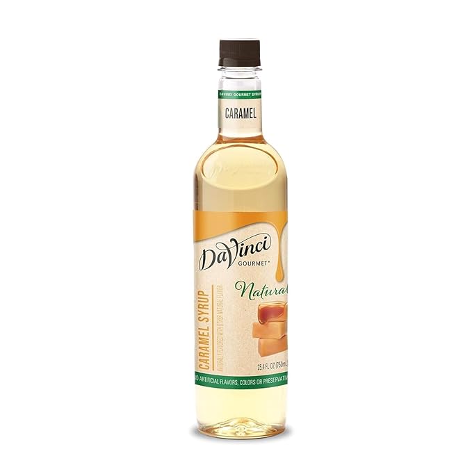 DaVinci Gourmet Naturals Caramel Syrup, 25.4 Fluid Ounces (Pack of 1)