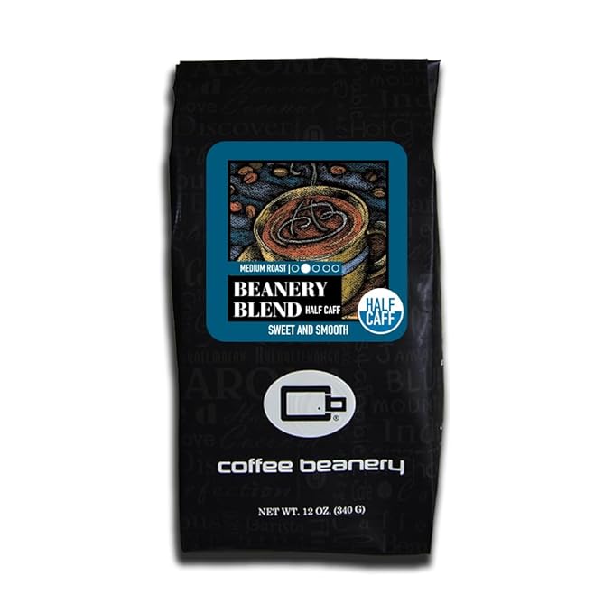 Half Caff Beanery Blend Specialty Coffee | 12oz Whole Bean | 100% Specialty Arabica