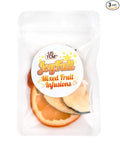 USTCM JoyFull Mixed Fruit Infusions Fruit Tea Single Pack All Natural Dried Fruits Mixed Flavors Make Perfect Tea! 15g (Tangerine, Papaya, Strawberry, Pack of 3)
