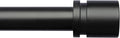 Curtain Rods for Windows 16 to 170 Inches Adjustable Length 1 Inch Diameter Window Curtain Rod with Aluminium Finials, Black