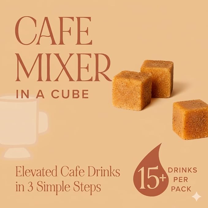 Teaspressa Cafe Barista Flavor Cubes – Flavored Coffee & Tea Sugar Cubes – Vegan, Gluten-Free, No Mess – Easy Barista-Style Drinks at Home – 30 Drinks – Great Gift Idea (Pumpkin Spice)
