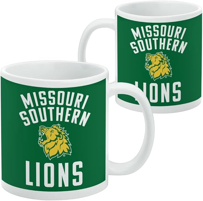 Missouri Southern State University Lions Logo Ceramic Coffee Mug, Novelty Gift Mugs for Coffee, Tea and Hot Drinks, 11oz, White