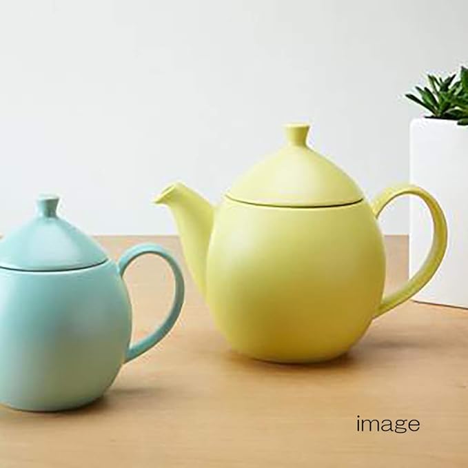 FORLIFE Dew Teapot with Basket Infuser, Lemon Grass, 32 oz/946ml