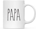 Andaz Press Simple Rustic Farmhouse Kitchen Decor 11oz. Ceramic Coffee Tea Mug Gift, Papa, 1-Pack, Birthday Christmas Gift Ideas for Family, Friends