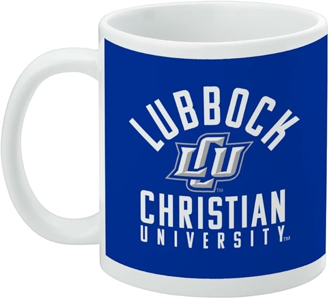 Lubbock Christian University Chaparrals Logo Ceramic Coffee Mug, Novelty Gift Mugs for Coffee, Tea and Hot Drinks, 11oz, White