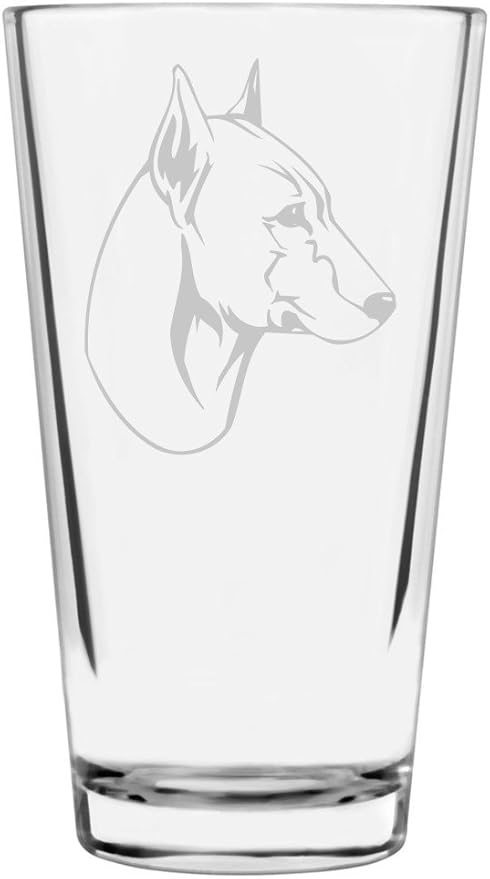 Old English Terrier Custom Personalized Dog Themed Etched All Purpose 16oz Pint Glass