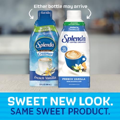 SPLENDA Sugar Free French Vanilla Coffee Creamer, 32 Fl Oz (Pack of 6)