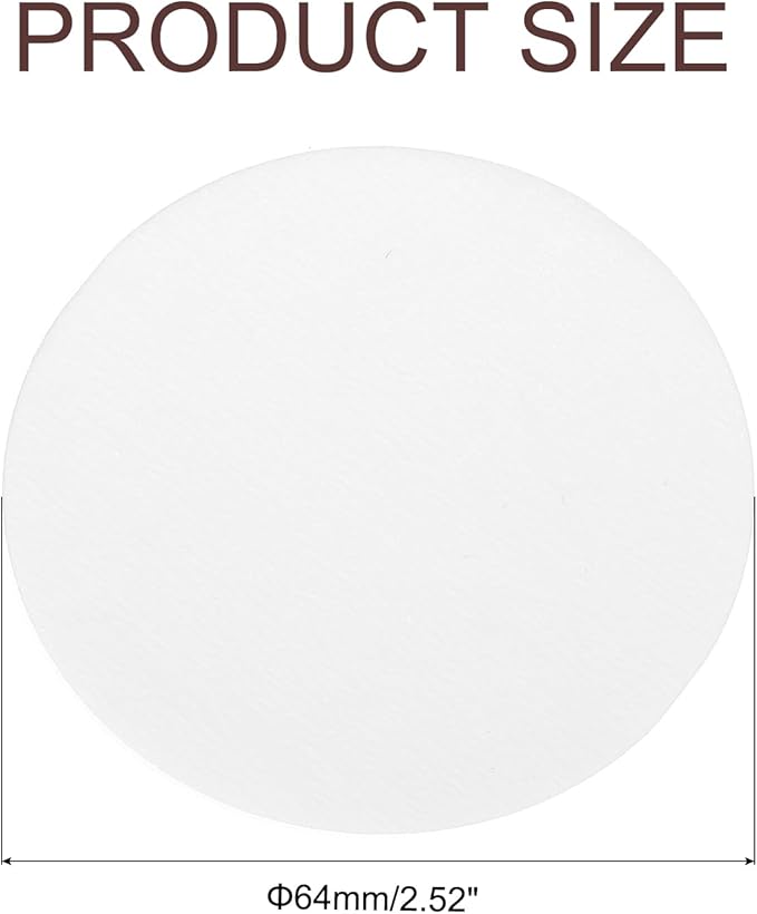 uxcell 600Pcs Coffee Filters, 64mm Disposable Round Paper Filter White for Home Office Use Pour Over and Drip Coffee Maker