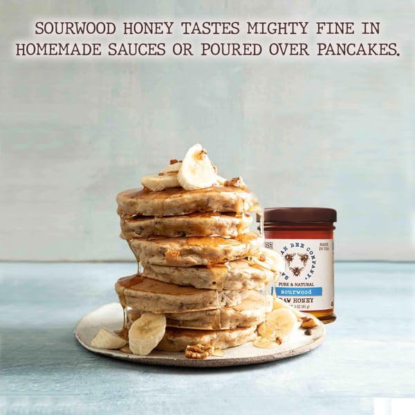 Savannah Bee Company Sourwood Honey - Naturally Sweet - Maple Flavor and Spice Aroma