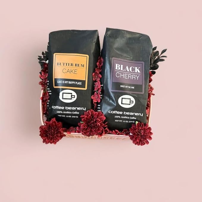 Coffee Beanery Black Cherry Flavored Coffee | 100% Specialty Arabica Coffee | 1 Bag 12oz bag (Fine) | Light-Medium Roast