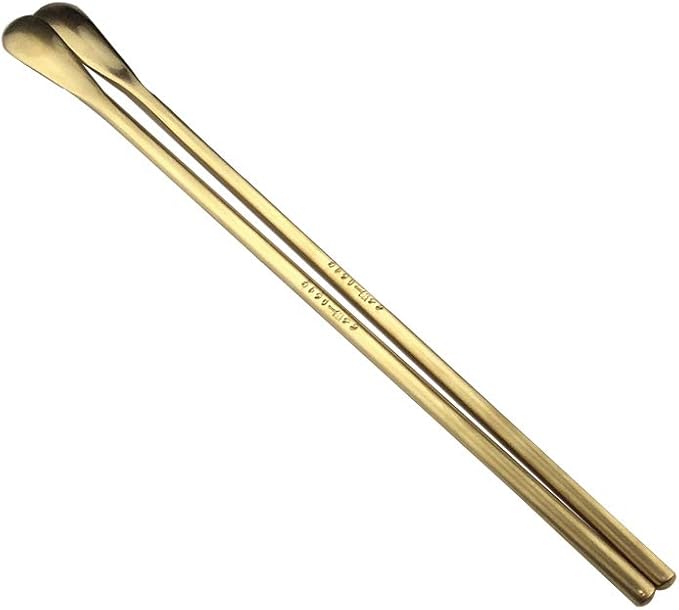 JASHII Matte Long Handle Spoon Cocktail Mixing Stirring Spoons Iced Tea Coffee Spoons with 8.6 inch Long Handle Brushed SUS304 Stainless Steel, 6-Piece