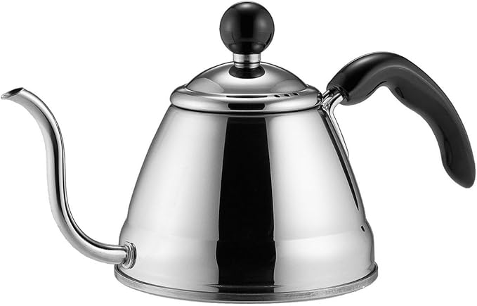 JapanBargain 4061, Japanese Tea Kettle Gooseneck Kettle for Pour Over Coffee and Tea, Stainless Steel, Induction Heat Stove Compatible, 4.2-Cup, 1.0 Liter, Made in Japan