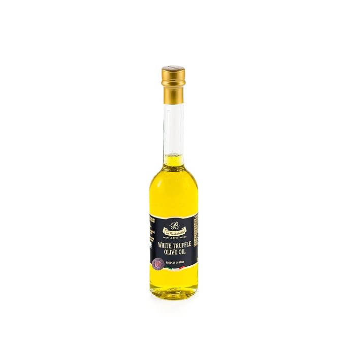 La Rustichella - 100% KOSHER White Truffle Olive Oil 3.38 fl oz (100 ml) - Certified Kosher Recipe - 100% Made in Italy, Gluten Free