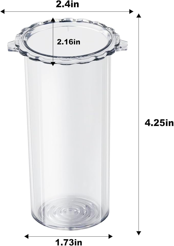 DLC-120BGTX-1 Pusher Replacement, Compatible with Cuisinart Food Processor Models DLC-5, DLC-10C, DLC-10S, DLC-10P, DFP-7BC, Fits Large Locking Pusher Sleeves