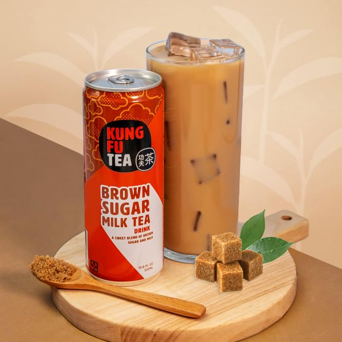 Kung Fu Tea Milk Tea (Brown Sugar + Thai Milk Tea)