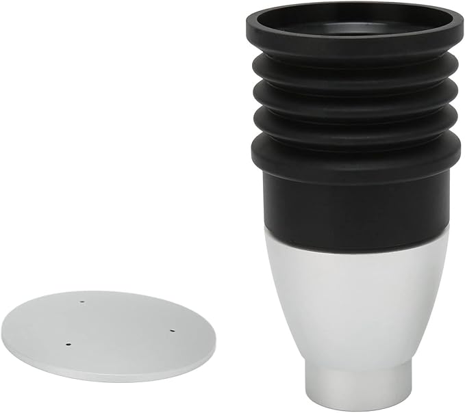 60g Aluminium Alloy Coffee Bin, Coffee Grinder Blowing Bean Bin, Cleaning Tool for Eureka Mignon (Silver)
