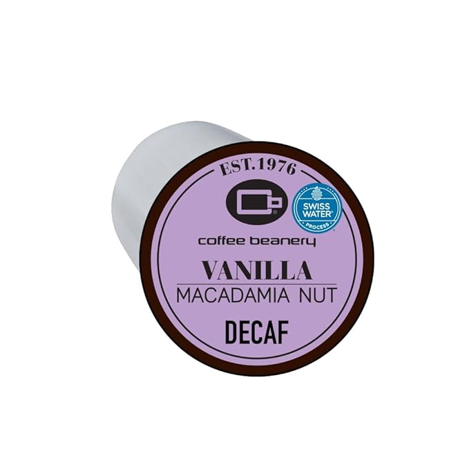 Vanilla Macadamia Nut Decaf Coffee Pods by Coffee Beanery | 192ct Bulk Flavored Decaf Coffee Pods Medium Roast Coffee