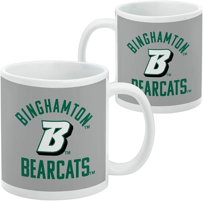 Binghamton Bearcats Ceramic Coffee Mug, Novelty Gift Mugs for Coffee, Tea and Hot Drinks, 11oz, White