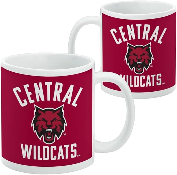 Central Washington University Wild Cats Logo Ceramic Coffee Mug, Novelty Gift Mugs for Coffee, Tea and Hot Drinks, 11oz, White