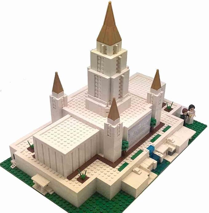 Brick'Em Young Oakland Temple - Pieces - Ages 12+
