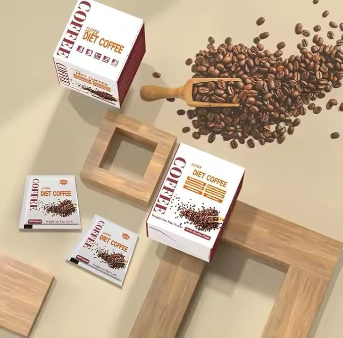 Super Diet Coffee for Weight Loss, 100% Natural, 15g x 15 Sachets