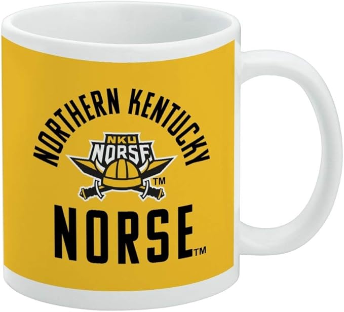 Northern Kentucky University Norse Ceramic Coffee Mug, Novelty Gift Mugs for Coffee, Tea and Hot Drinks, 11oz, White