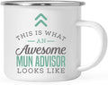 Andaz Press 11oz. Stainless Steel Campfire Coffee Mug, This is What an Awesome MUN Advisor Looks Like, 1-Pack, Birthday Gift Ideas for Coworker Him Her, Includes Gift Box