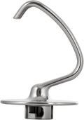 Stainless Steel Dough Hook for Kitchenaid 4.5-5 Qt Tilt-Head Mixers,Dishwasher Safe,Heavy-Duty Replacement K45DH for kitchen aid Dough Hook Attachment