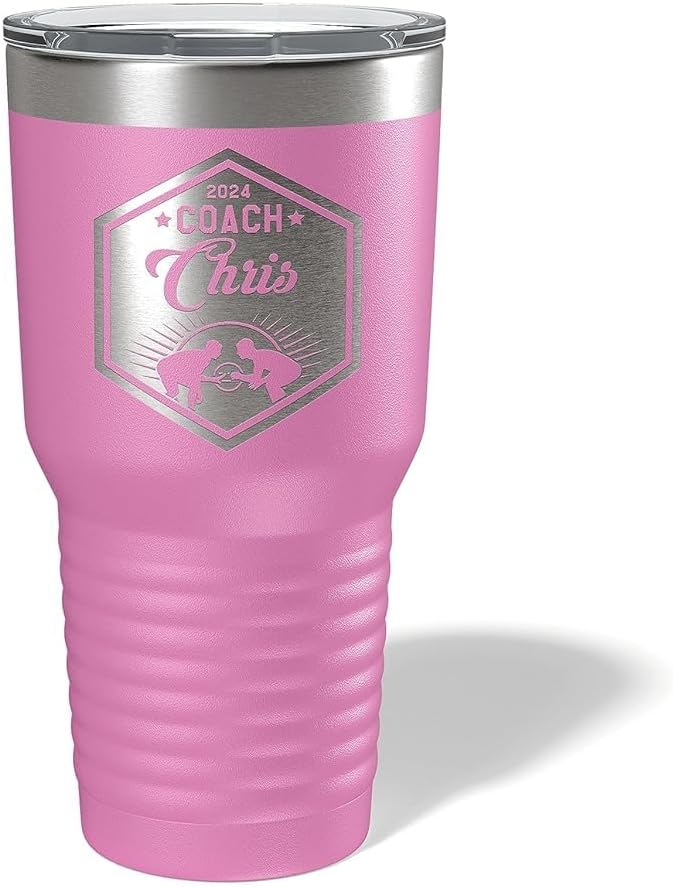 Wrestling Coach gifts, Tumbler, Coach tumbler, Wrestling gifts, Coach Beer glass, Coach gift, Coach gifts, Wrestling Coach (Wrestling Hexagon, Lilac, Wrestling Hexagon 30oz Black)