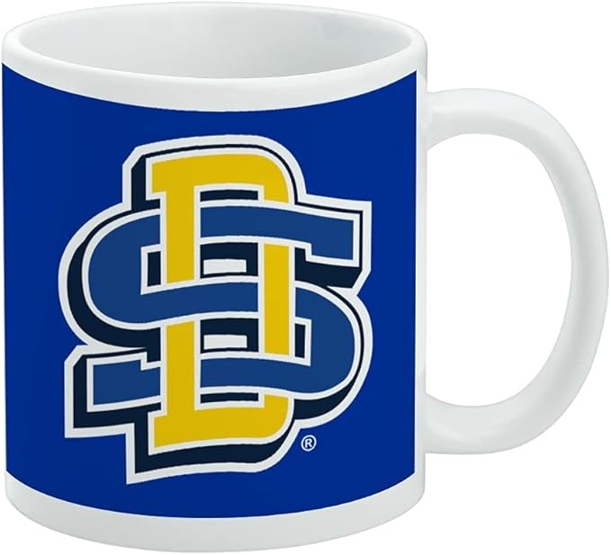 South Dakota State University Logo Ceramic Coffee Mug, Novelty Gift Mugs for Coffee, Tea and Hot Drinks, 11oz, White