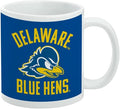 Delaware Fightin Blue Hen Ceramic Coffee Mug, Novelty Gift Mugs for Coffee, Tea and Hot Drinks, 11oz, White