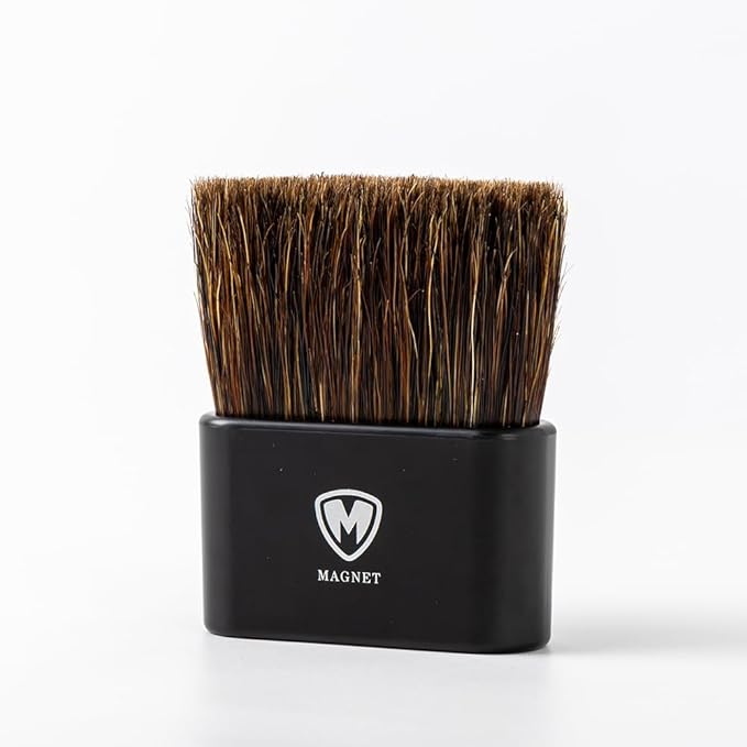 Magnet Barista Brush Pro – Espresso Machine & Coffee Grinder Cleaning Brush with Anti Static Handle, Natural Boar Bristles, Anti-Static, Magnetic Storage, Professional Barista Tool