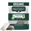 Organic Positively Tea Company, Peppermint Leaf Herbal Tea Bags, 100 Count, Eco-Friendly Tea Bags, Non-GMO