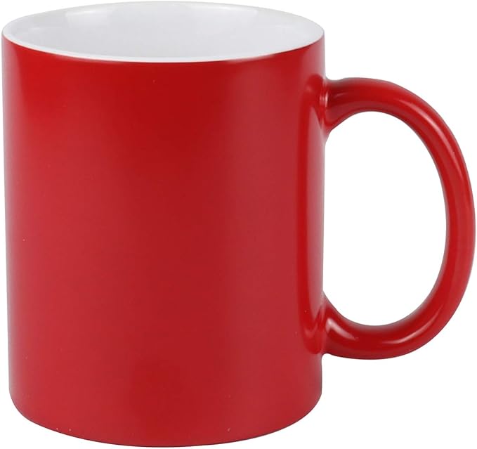 11oz Color Changeable Sublimation Mug Red, Packed in White Box, Case of 6