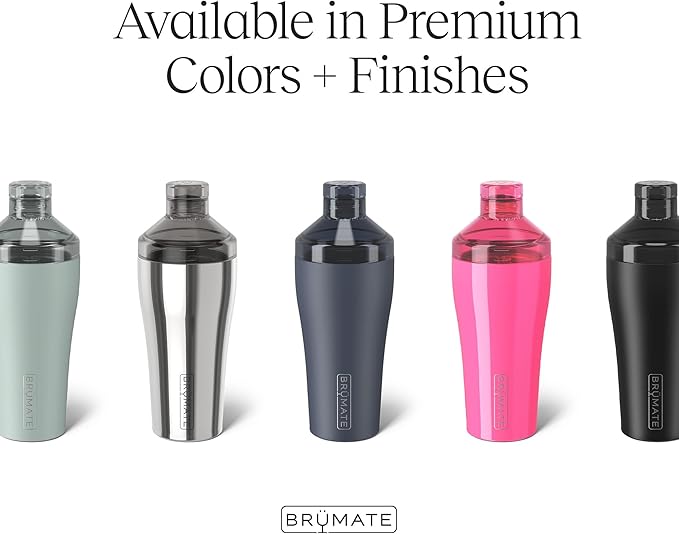 BrüMate Cocktail Shaker 22oz Insulated Stainless Steel Shaker - 100% Leakproof - No Condensation (Nightfall Blue)