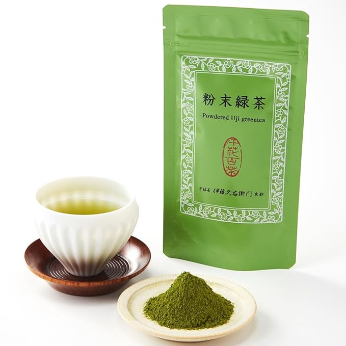 ITOHKYUEMON KYOTO Uji sencha green tea leaves powder powder green tea 0.08lbs bag JAPAN