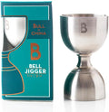 Double Bell Jigger by Bull In China - Classic Stainless Steel with 0.25oz to 2oz Measures for Cocktails, Bars & Bartenders