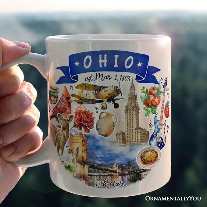 OrnamentallyYou Artistic Ohio State Themes and Landmarks Mug