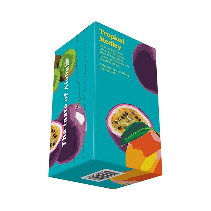Hawaiian Islands Tropical Fruit Medley Black Tea, All Natural - 20 Teabags